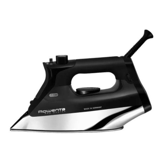 Rowenta Pro Master DW8020D1 User Manual