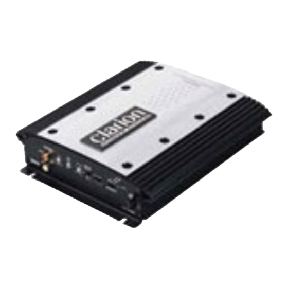 Clarion APX400.2 Operating & Installation Manual