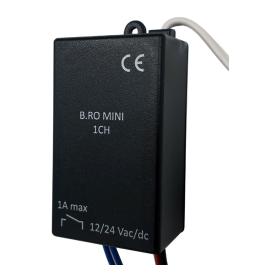 Allmatic B.RO MINI 1CH Manual