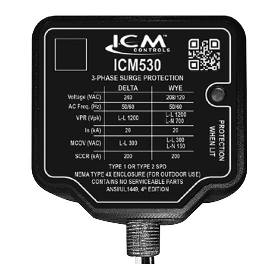 ICM Controls ICM530 Installation, Operation & Application Manual