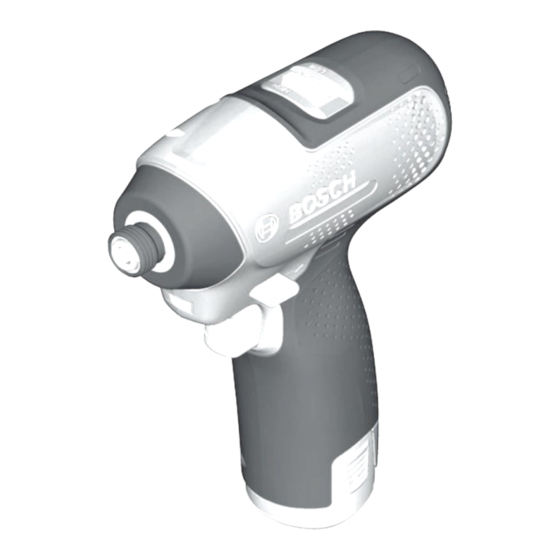 Bosch EasyImpactDrive 12 Original Instructions Manual