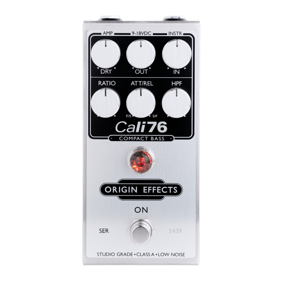 Origin Effects Cali76 Compact Bass Manual