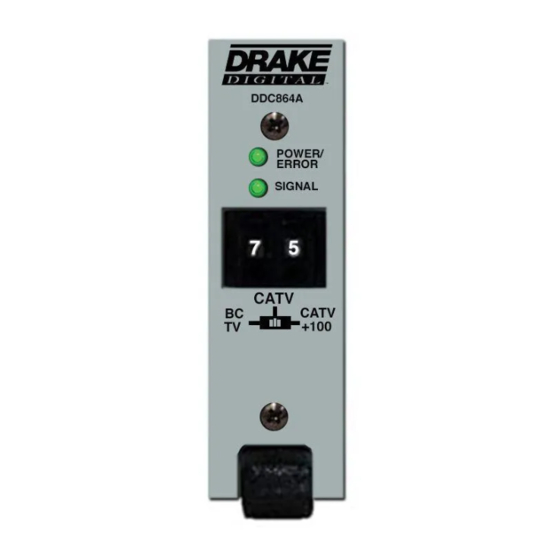 DRAKE DDC864A Manual