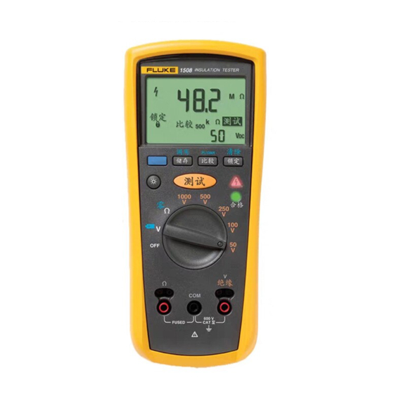 FLUKE 1508 USER MANUAL Pdf Download | ManualsLib