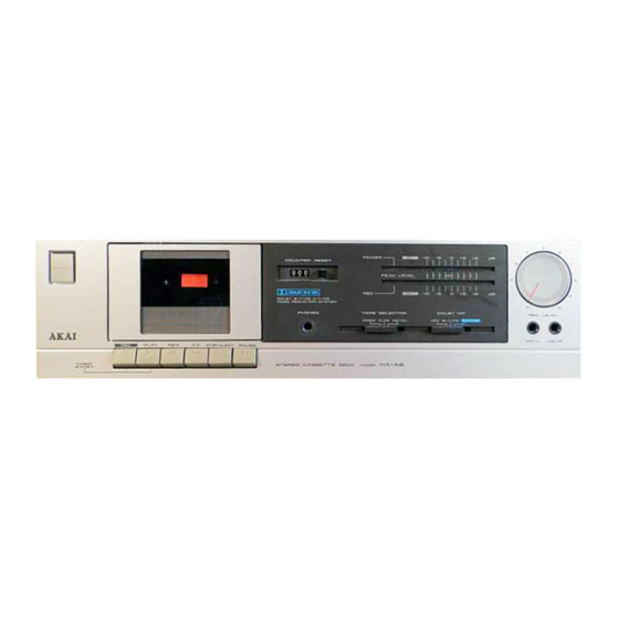 Manual de instrucciones para Akai hx-a101m stereo cassette Deck germano-en-FR-NL es 