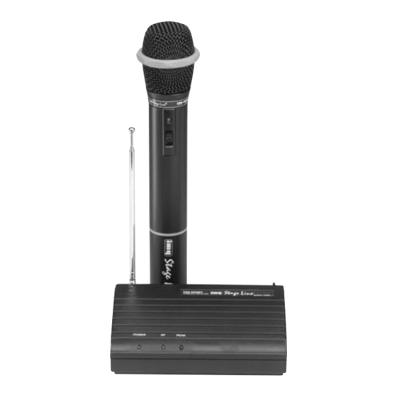 IMG StageLine MS-100/SW Trépied de table pour microphone 3/8, 5/8