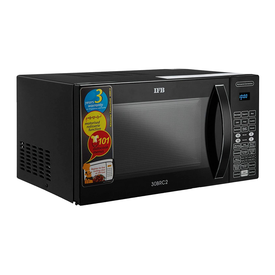 ifb 30bc5 microwave oven user manual