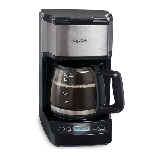 CAPRESSO 5CUP MINIDRIP INSTRUCTIONS MANUAL Pdf Download ManualsLib
