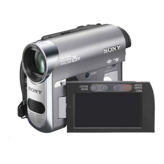 Sony DCR-HC62 Service Manual