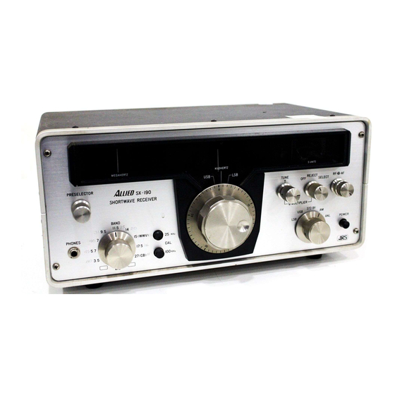 Radio Shack AX-190 Service Manual