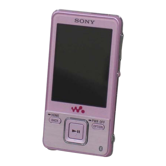 Sony NWZ-A826 Service Manual