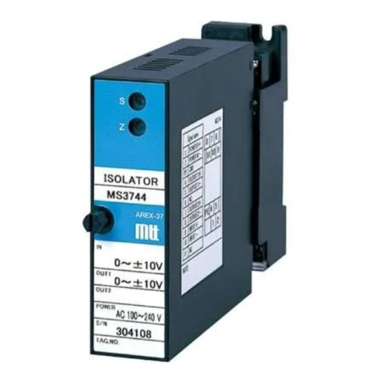MTT MS3744 User Manual