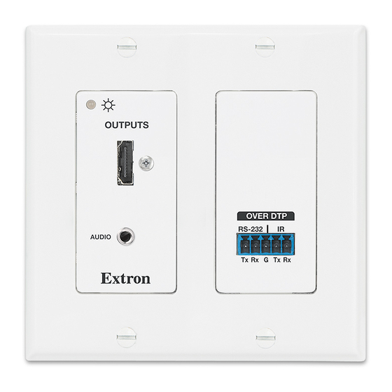 Extron electronics DTP DVI 4K 230 D Setup Manual
