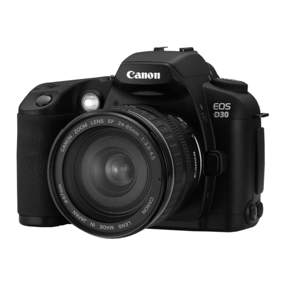 Canon EOS D30 User Manual