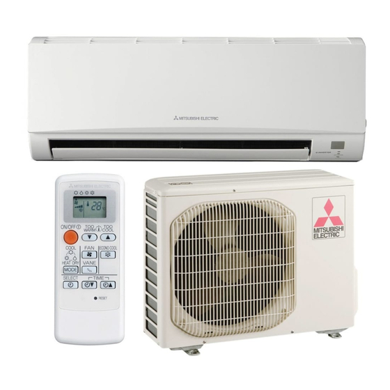 Mitsubishi Electric MSZ-HC25VA Operating Instructions Manual