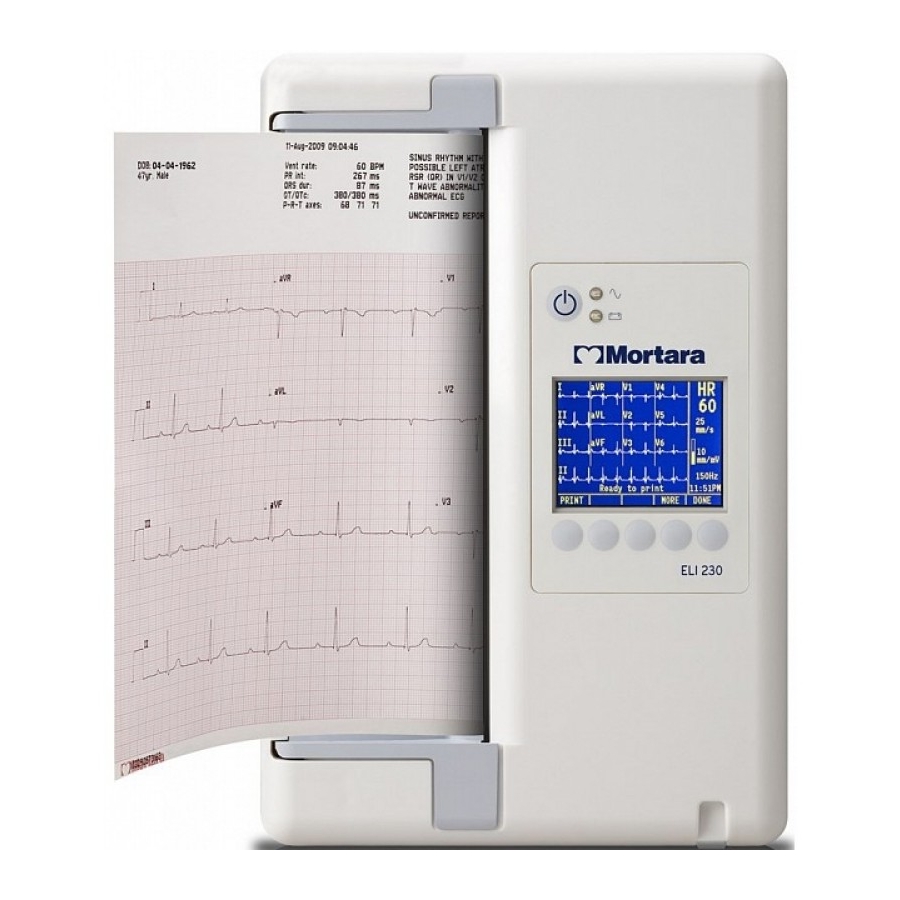 Mortara ELI 230 User Manual