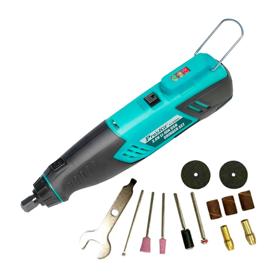 Pro'sKit PT-5206U USB Li-ion Grinder Manuals