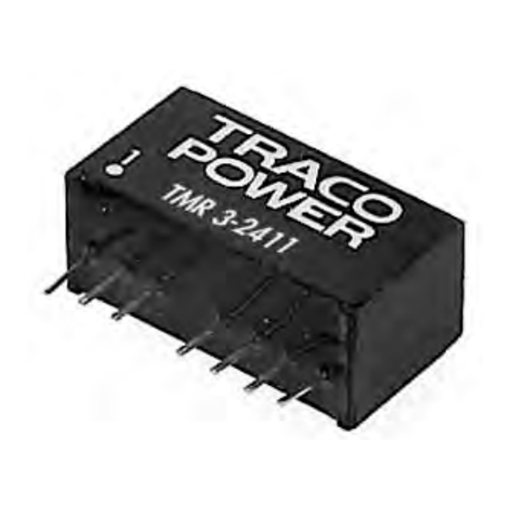 TRACO POWER TMR 3 Series Manuals