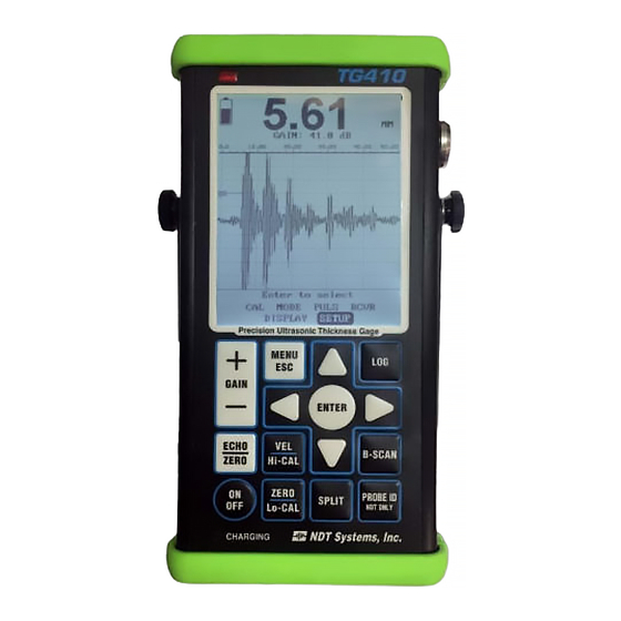 NDT Systems TG400 Operator's Manual