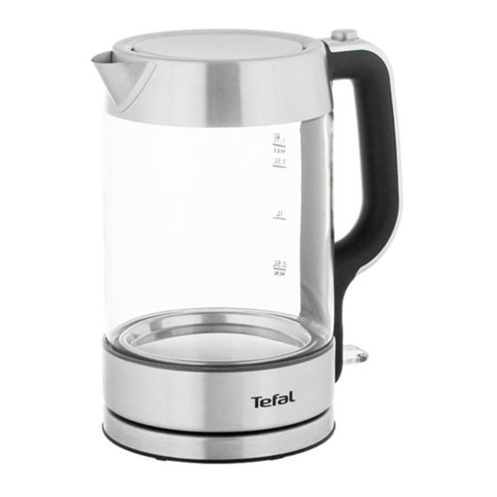 TEFAL GLASS KETTLE Instructions Manual