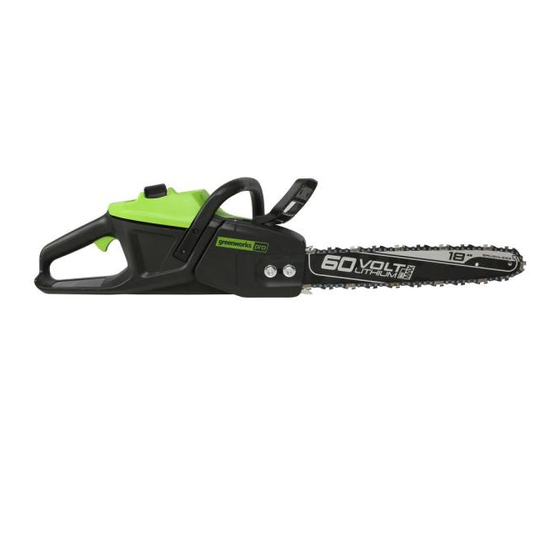 GreenWorks Pro CS60L03 Operator's Manual