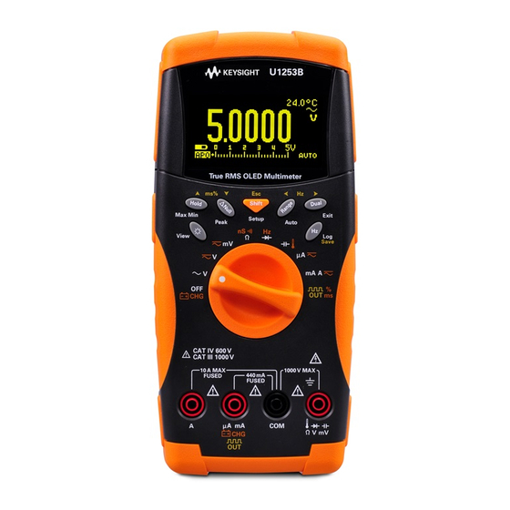 Keysight U1253B Quick Start Manual