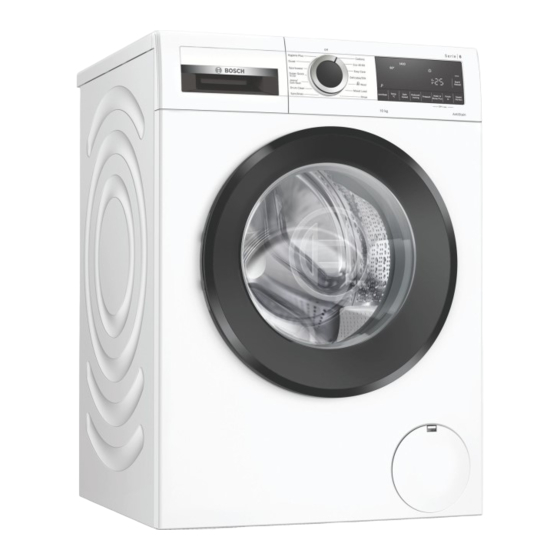Bosch WGG25401GB User Manual And Installation Instructions