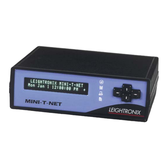 Leightronix MINI-T-NET Installation Quick Manual