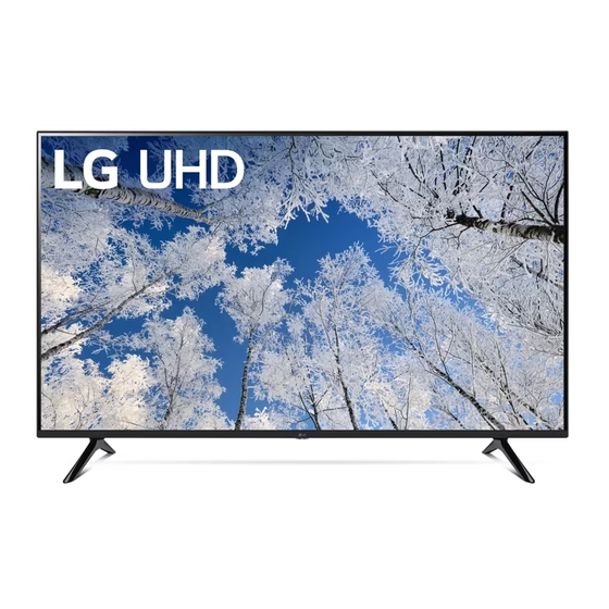 LG UQ7050 ZUD Series 4K TV Manuals