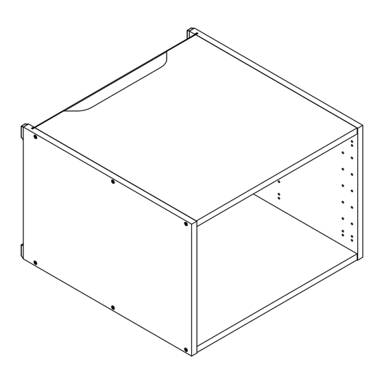 Reform TOP CABINET Product Assembly Manual