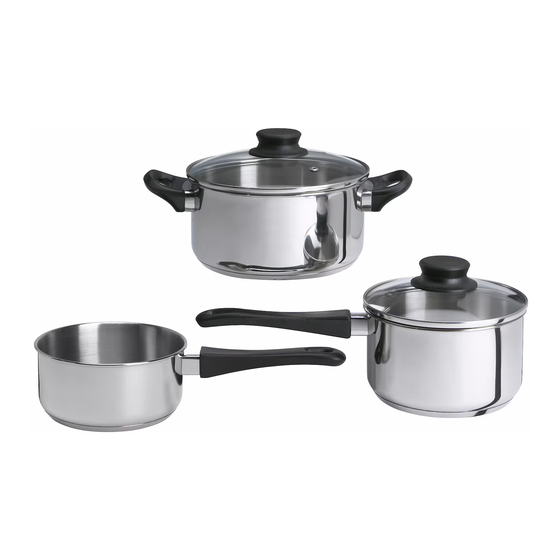 IKEA ANNONS 3PC COOKWARE SET SS Instructions