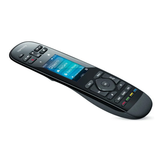 Logitech Harmony Ultimate One Setup Manual
