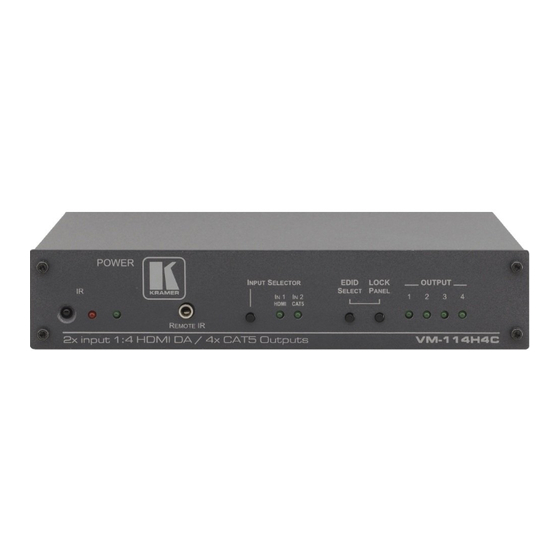 Kramer VM-114H4C User Manual