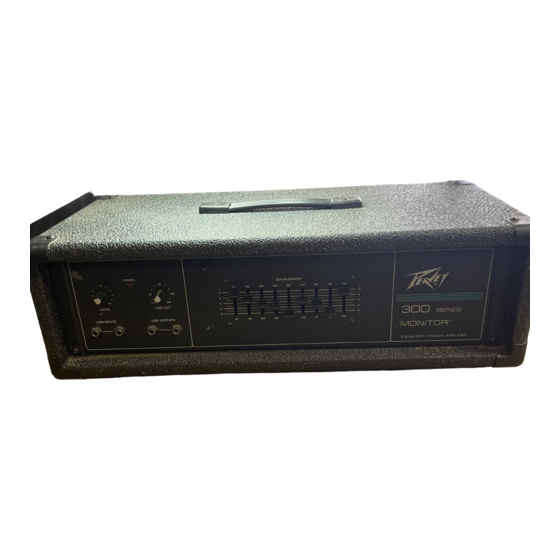 Peavey Monitor 300 Series Operating Manual