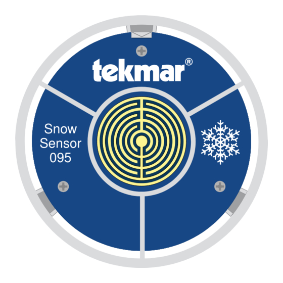 Tekmar Snow Sensor 095 Installation & Operation Manual
