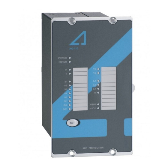 Arcteq AQ 110 Series Instruction Manual