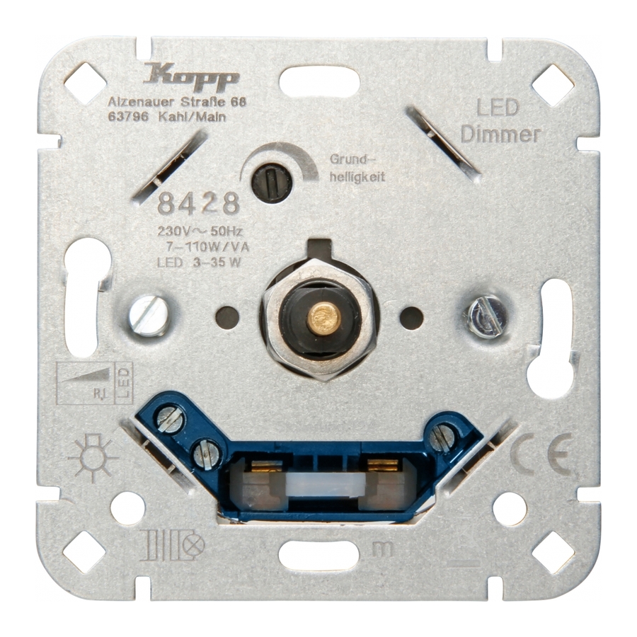 Kopp 8428 Installation And Operating Manual
