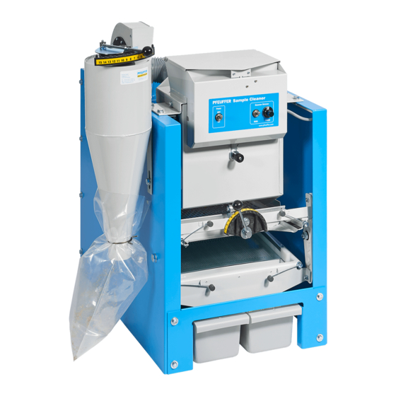 Pfeuffer Sample cleaner MLN Manuals