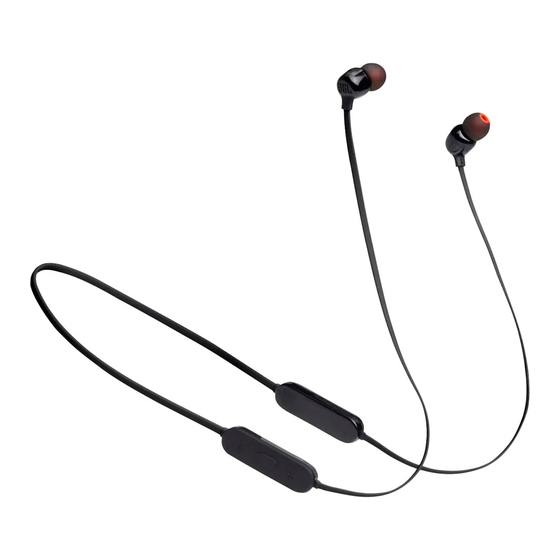 Harman JBL TUNE 125BT Quick Start Manual