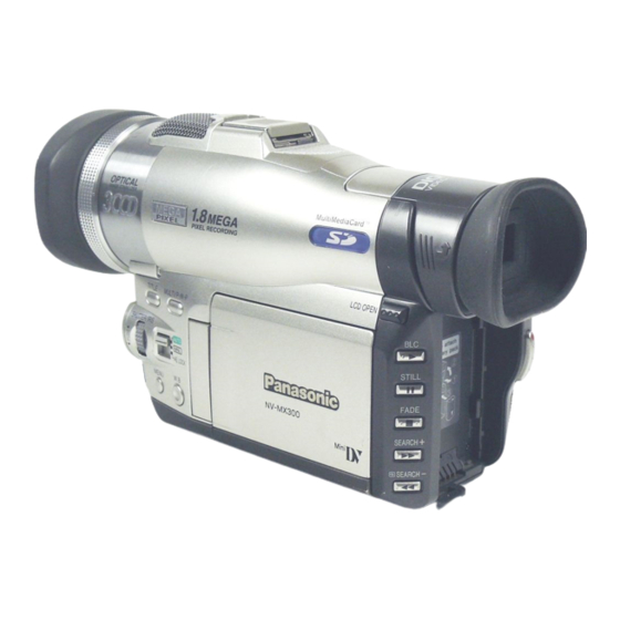 Panasonic NV-MX300EG Manuals