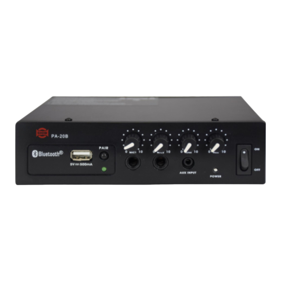 GLEMM PA 20B 12V 20W Amplifier Manuals