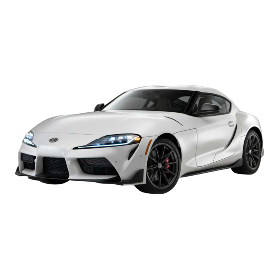 Toyota GR Supra 2023 Warranty & Maintenance Manual