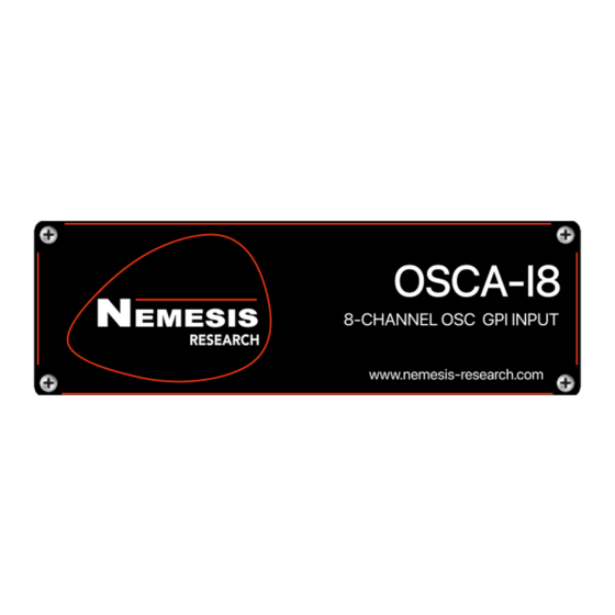 Nemesis OSCA-I8 User Manual