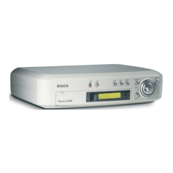 Bosch DVR1B1161 - Eazeo Digital Video Recorder Installation Instructions Manual