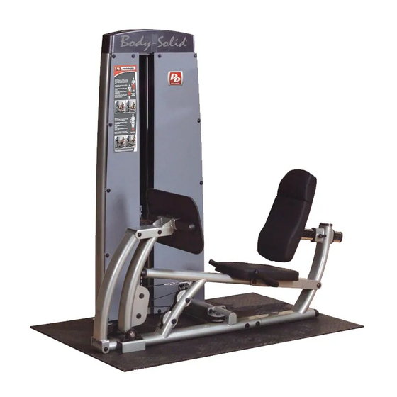 Body Solid DCLP.1 Owner's Manual