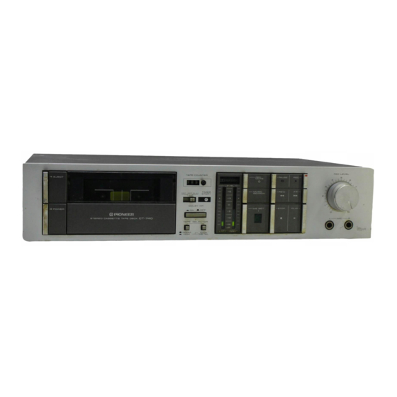Pioneer CT-540 Service Manual