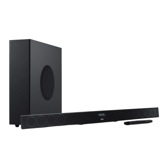 Teufel Cinebar 11 Technical Description And User Manual