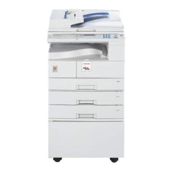 Ricoh Aficio MP 1600/MP 2000 Brochure & Specs