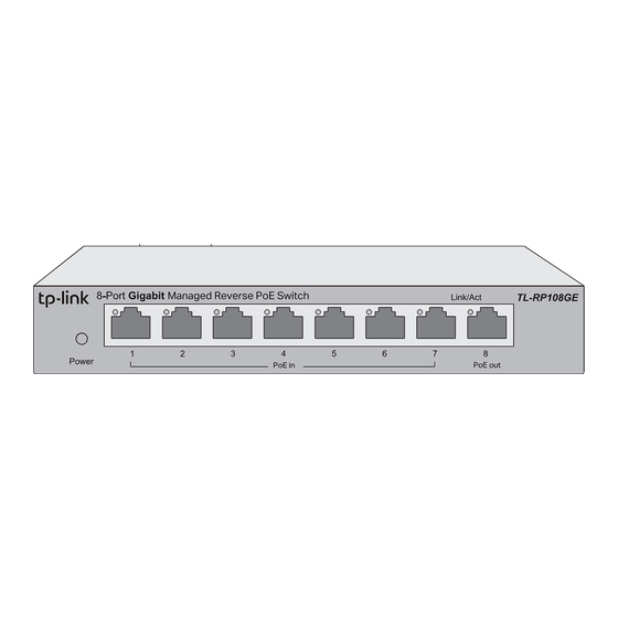 TP-Link TL-RP108GE Installation Manual