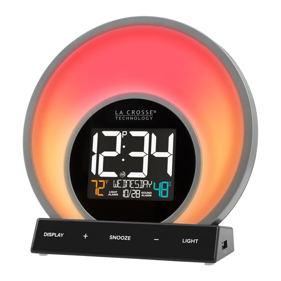 La Crosse Soluna Light Alarm Clock Manuals